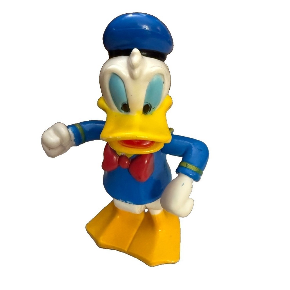 Blue happy Donald Duck Disney toy figure